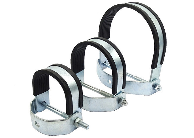 U-shaped pipe clamp